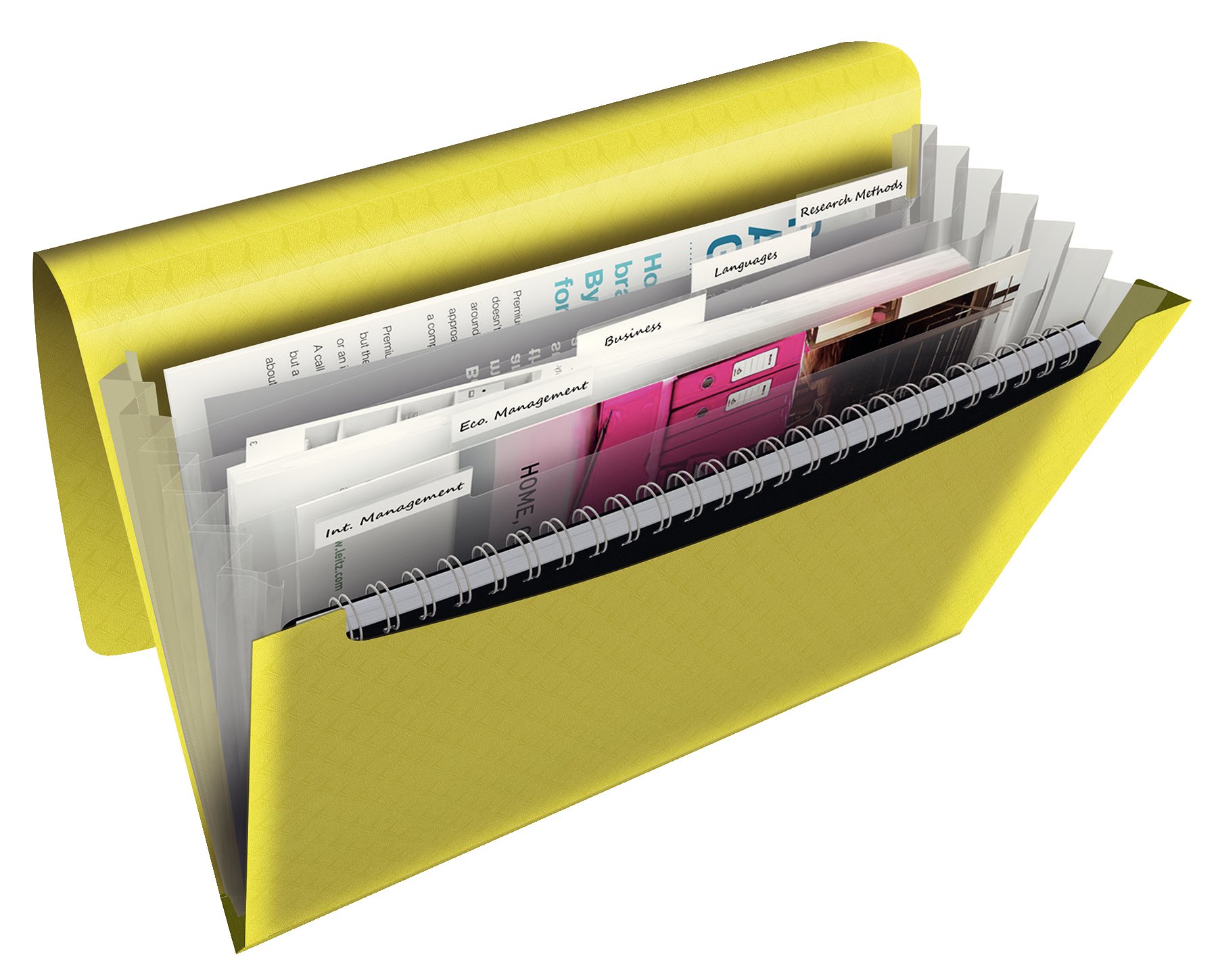 esselte-projektmappe-colour-ice-a4-6-f-cher-gelb-mit-gummiband image 2
