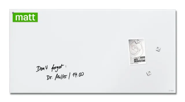 sigel-artverum-glas-whiteboard-91x46-cm-super-wei-matt-magnetisch image 1