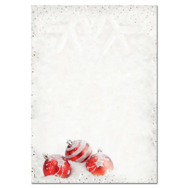 sigel-weihnachtsbriefpapier-winter-flair-a4-90g-100-blatt image 1