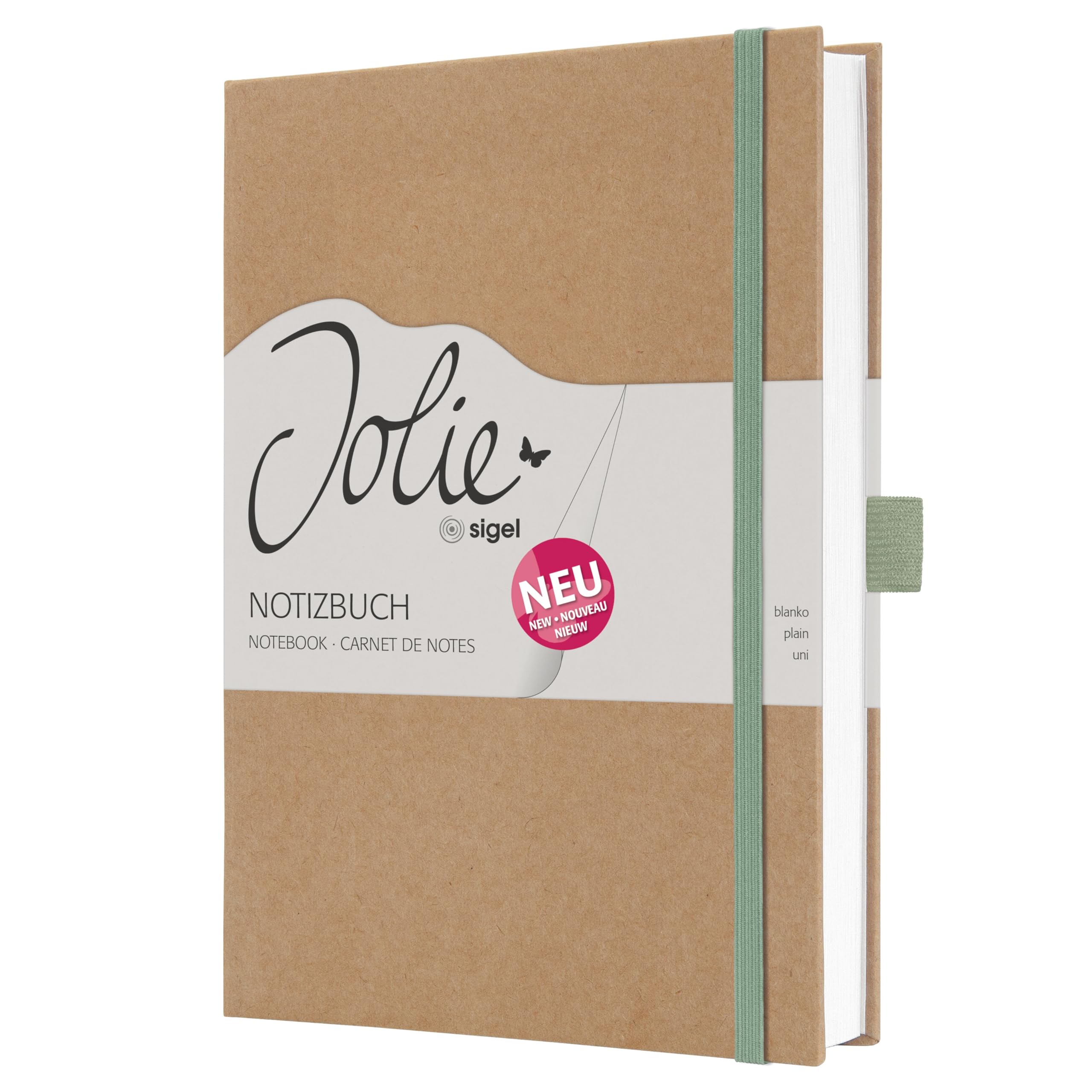 sigel-jolie-notizbuch-a5-blanko-pure-mint-2-st-ck-192-seiten image 4