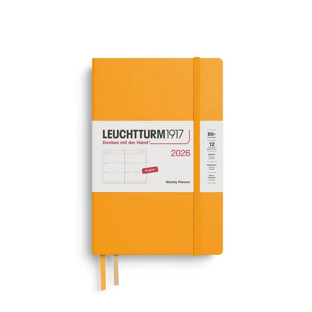 leuchtturm1917-wochenkalender-paperback-b6-2026-rising-sun-englisch image 1