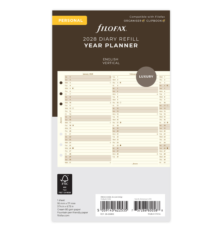 filofax-jahresplaner-englisch-personal-2028-cotton-cream-leporello image 1