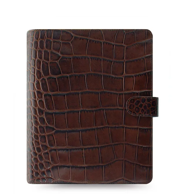 filofax-classic-croc-a5-organiser-kalbleder-schwarz image 1