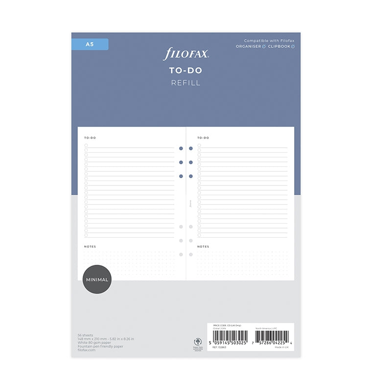 filofax-to-do-einlage-a5-minimal image 1