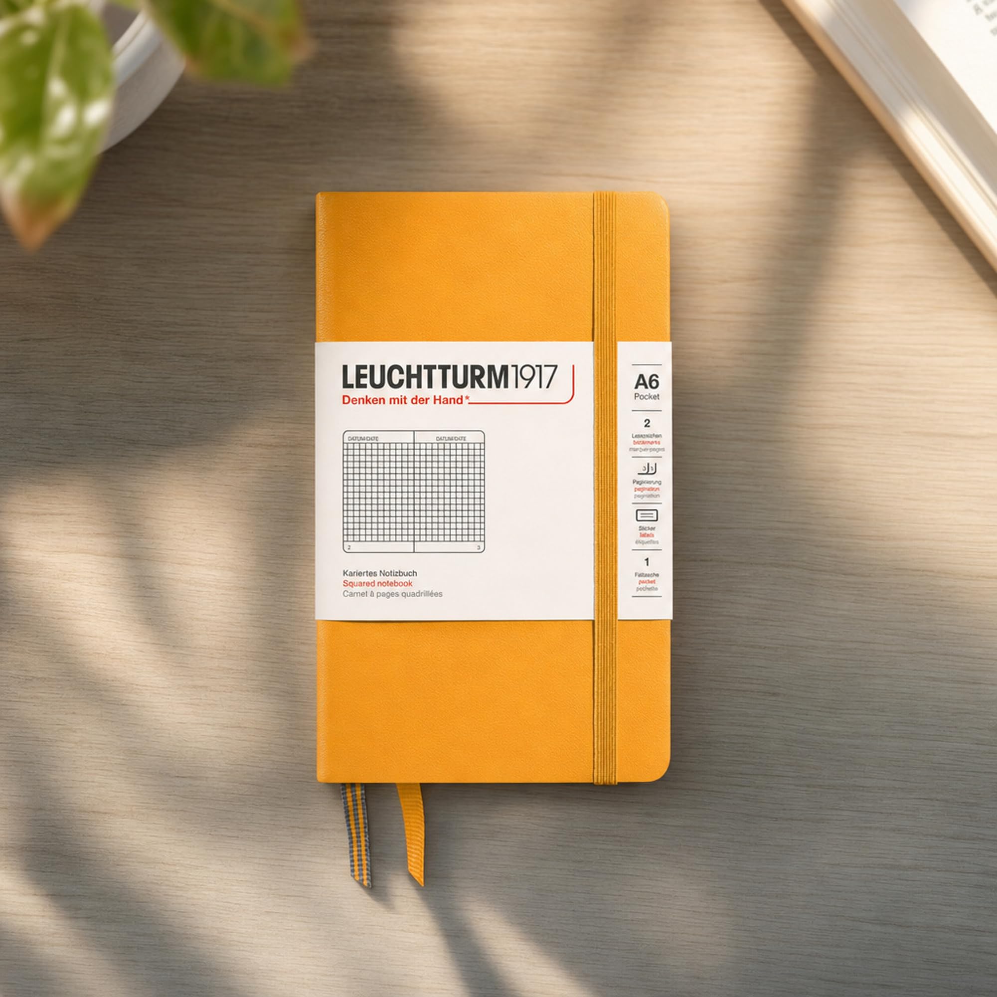 leuchtturm1917-notizbuch-pocket-a6-hardcover-kariert-rising-sun-365628 image 3