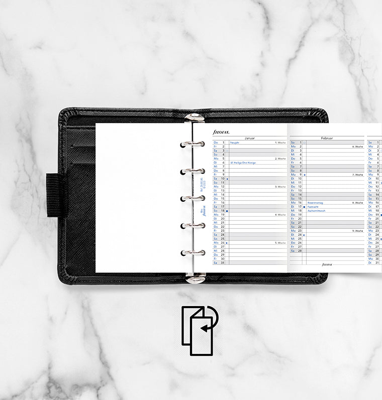 filofax-jahresplaner-deutsch-mini-2026-leporello-einlage image 3