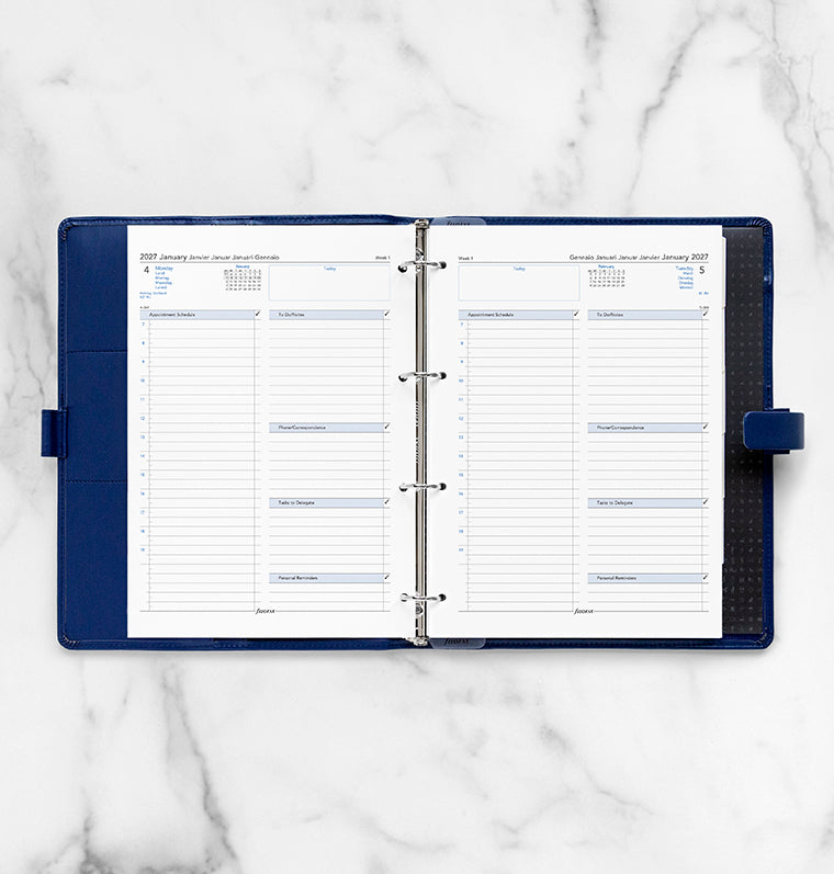 filofax-kalendereinlage-1-tag-1-seite-multilingual-a4-2027 image 3