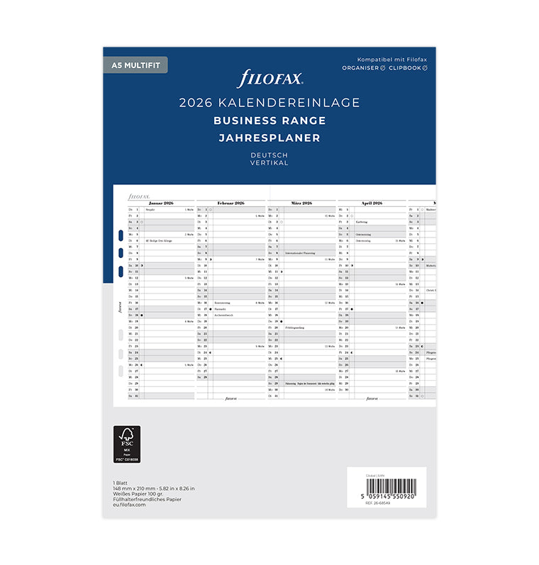 filofax-jahresplaner-2026-deutsch-a5-leporello-zum-ausklappen image 1