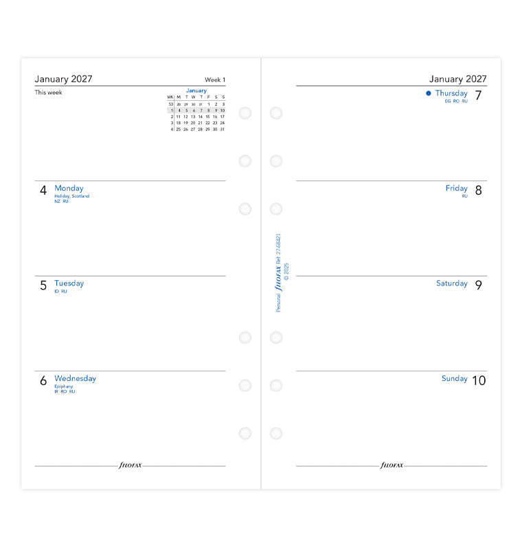 filofax-wochenkalender-personal-2027-1-woche-2-seiten-englisch-recyclingpapier image 4