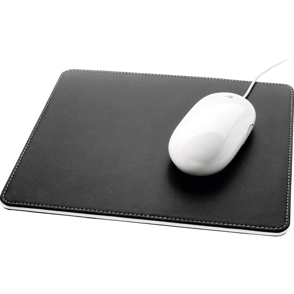 sigel-eyestyle-mauspad-leder-imitat-schwarz-wei-20-x-25-cm image 1