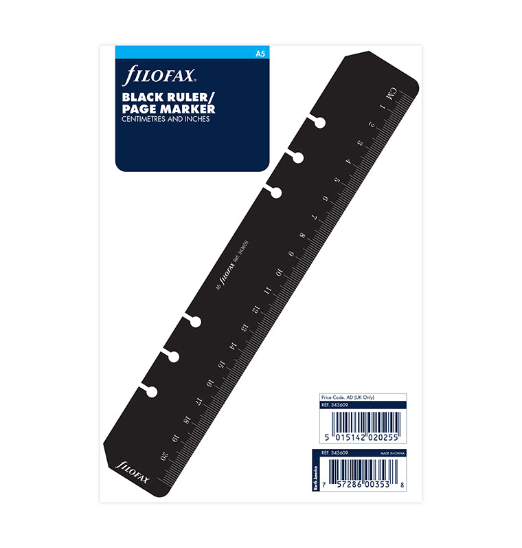 filofax-lineal-lesezeichen-schwarz-a5-organiser-zubeh-r image 4