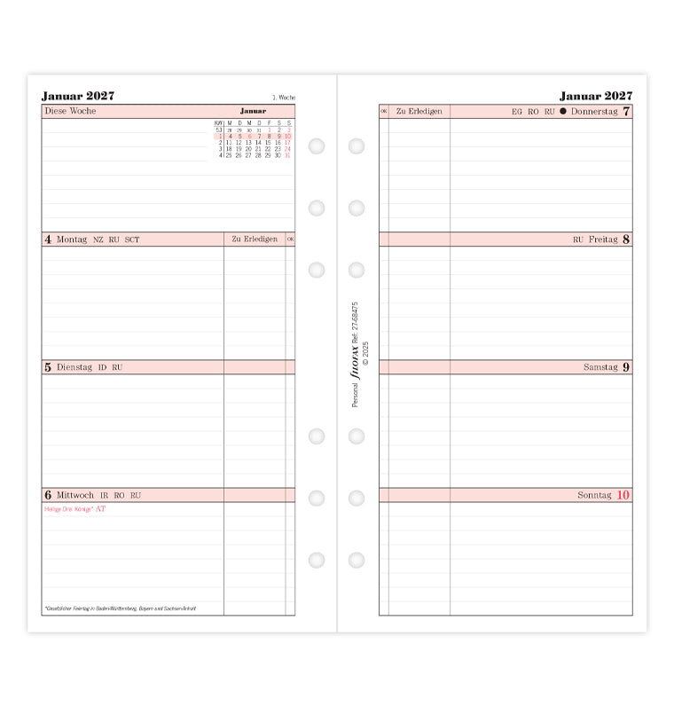 filofax-kalendereinlage-2027-personal-1-woche-2-seiten-deutsch image 4