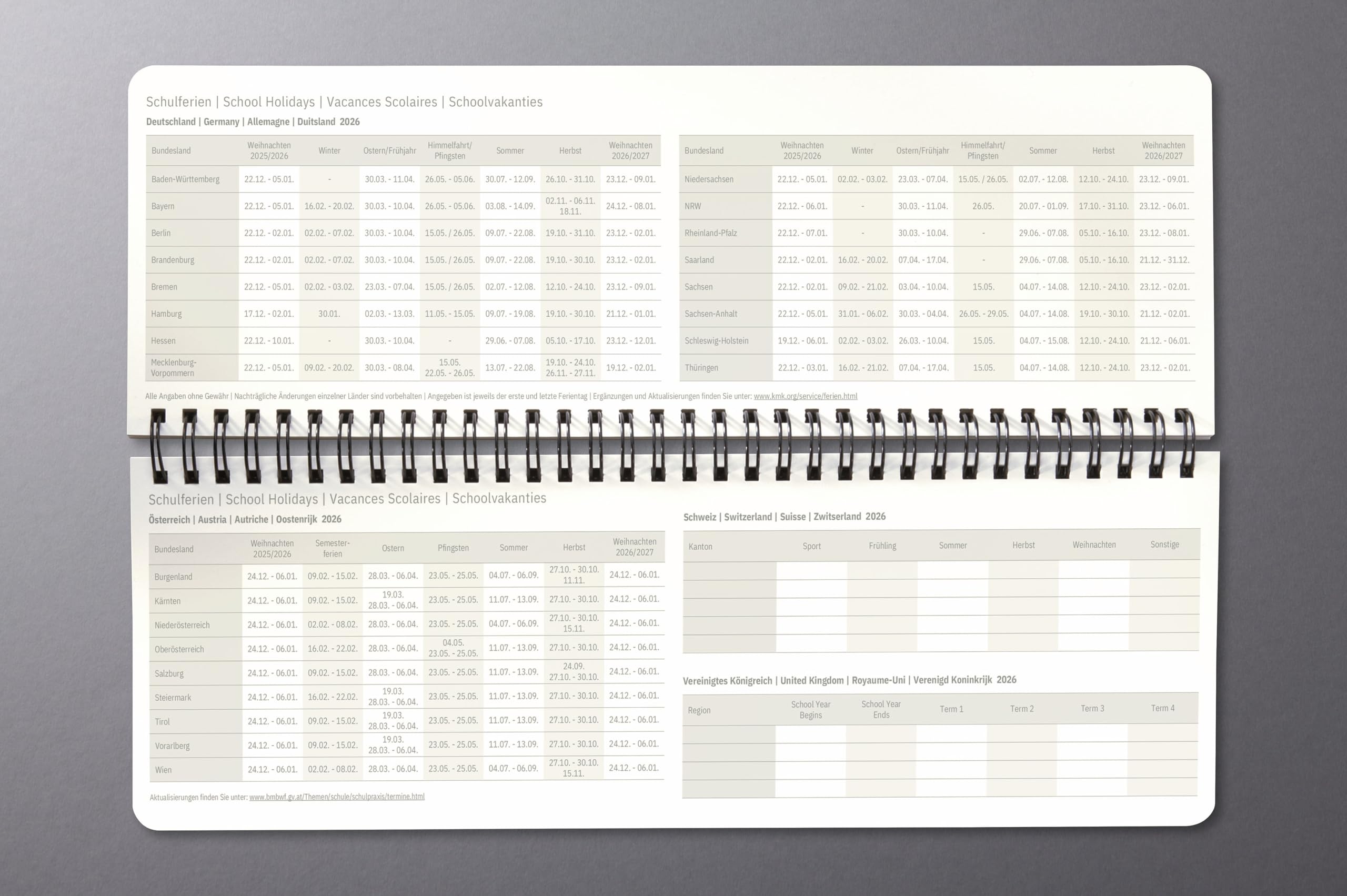 sigel-conceptum-tischkalender-2027-quer-hardcover-dunkelblau image 6