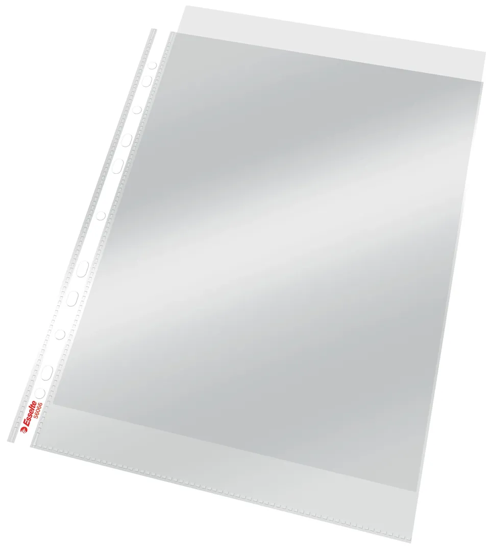 esselte-standard-prospekth-llen-set-a4-100-st-ck-gl-nzend-0-055-mm image 1