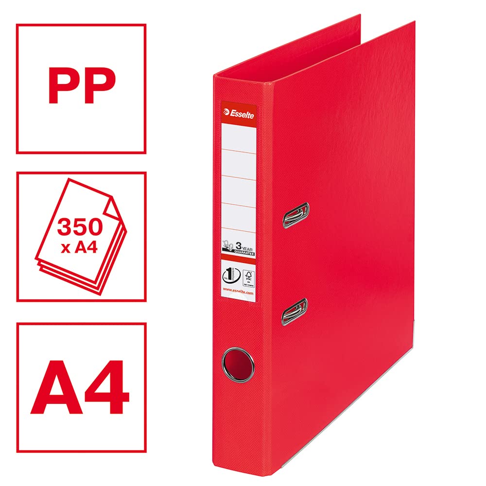 esselte-vivida-ordner-din-a4-52-mm-rot-kunststoff-624072 image 2