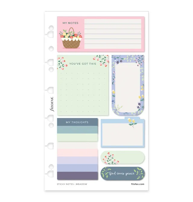 filofax-meadow-haftnotizen-set-wiederverwendbar-a5-personal image 1