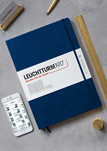 leuchtturm1917-notizbuch-master-classic-a4-hardcover-marine-dotted-233-seiten image 7