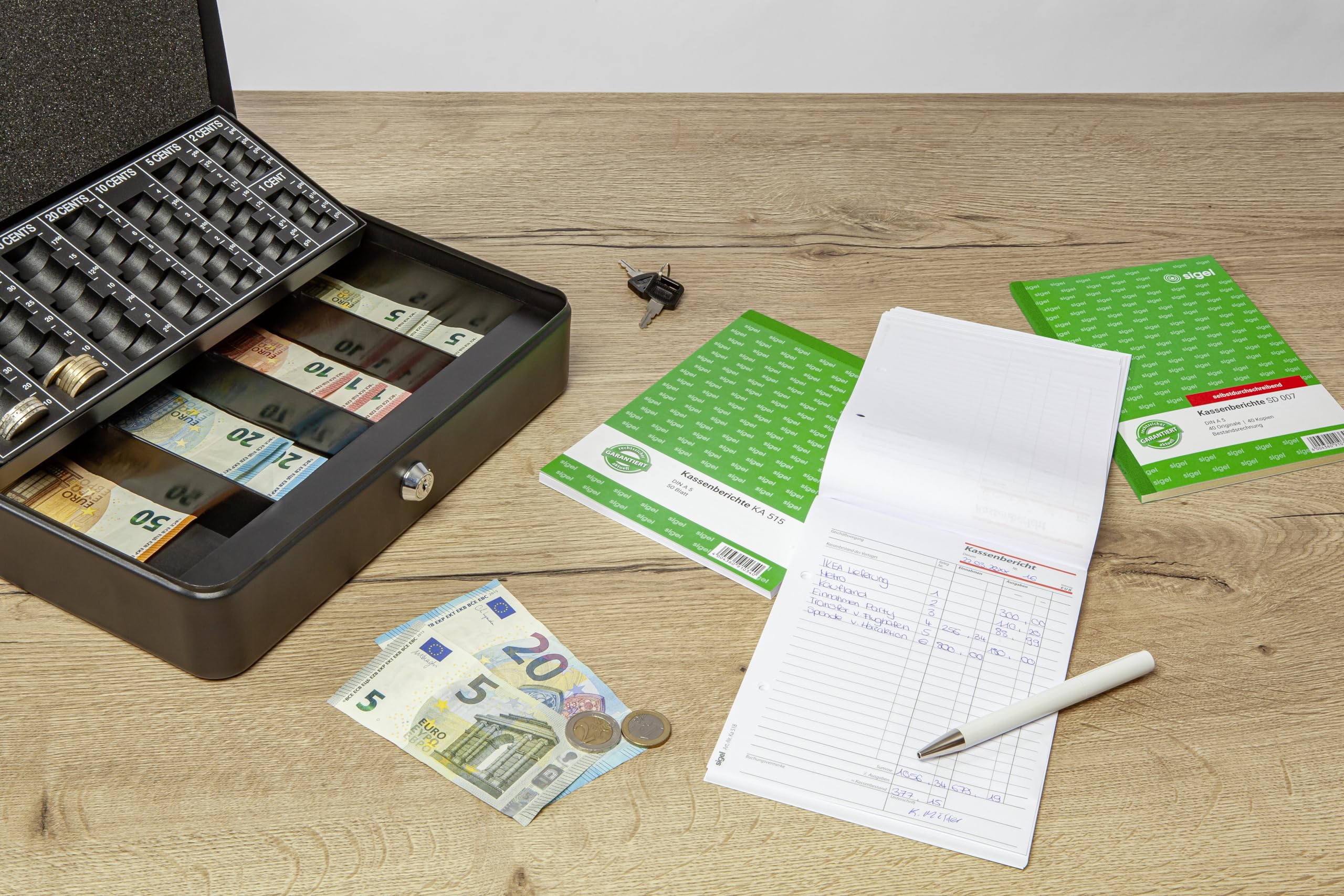 sigel-sd007-5-kassenbericht-bestandsrechnung-a5-selbstdurchschreibend-5er-pack image 8