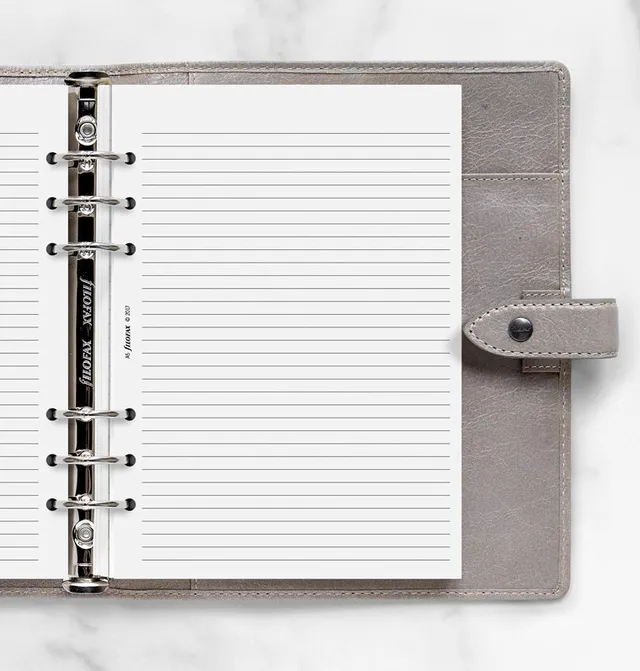 filofax-notizblock-a5-wei-liniert-40-blatt-organiser-einlage image 1