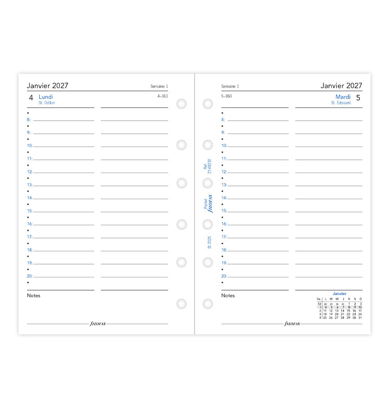 filofax-kalendereinlage-2027-pocket-1-tag-1-seite-franz-sisch image 4