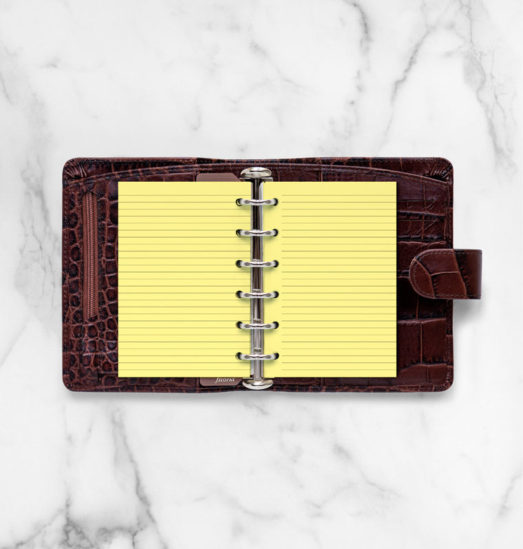 filofax-notizpapier-gelb-liniert-pocket-20-blatt image 3