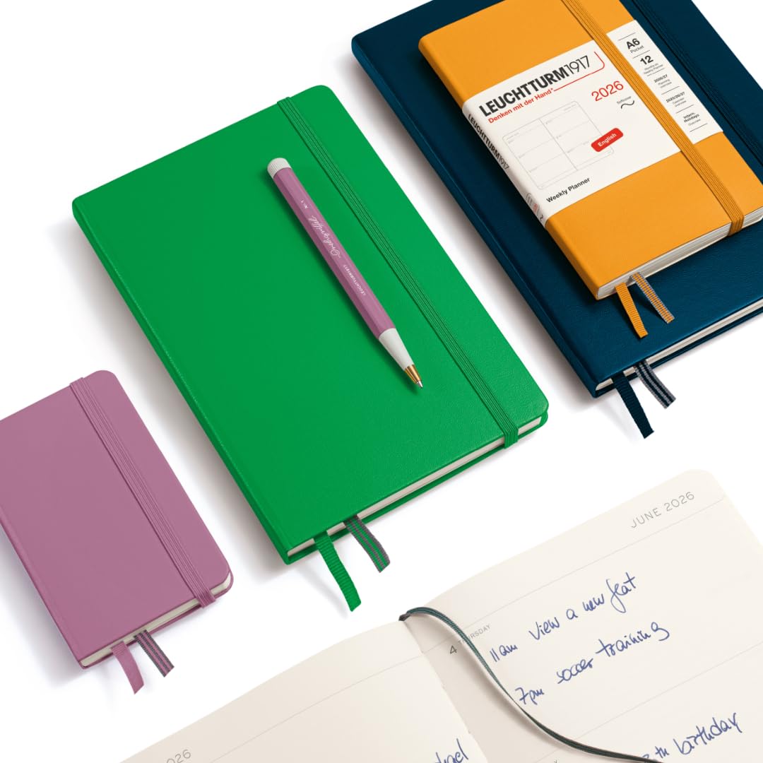 leuchtturm1917-wochenkalender-pocket-a6-2026-softcover-deep-sea-englisch-372750 image 2