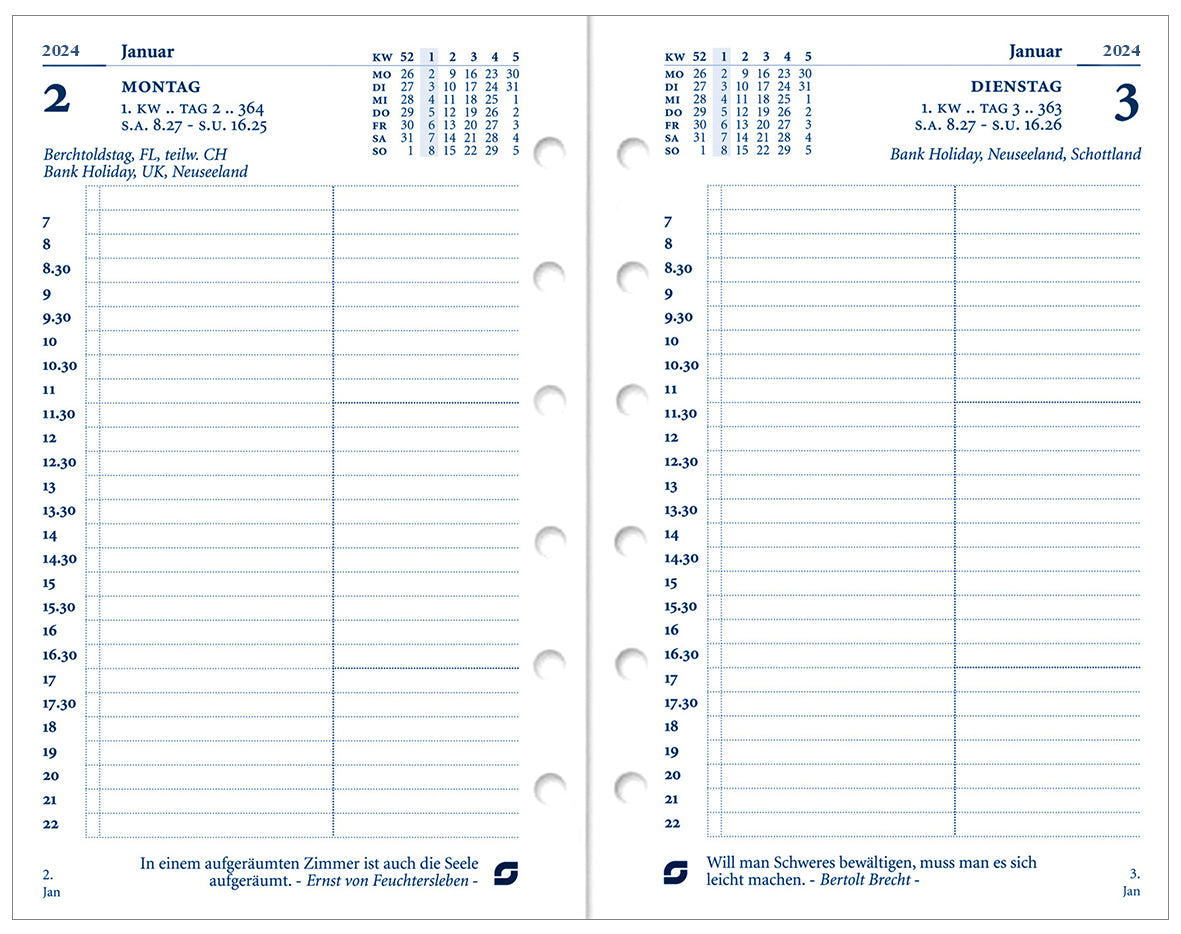 time-system-succes-kalender-junior-1-tag-pro-seite-deutsch-weiss-2026 image 2