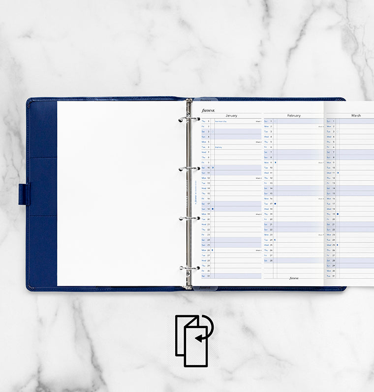 filofax-jahresplaner-2026-englisch-a4-leporello-zum-ausklappen image 3
