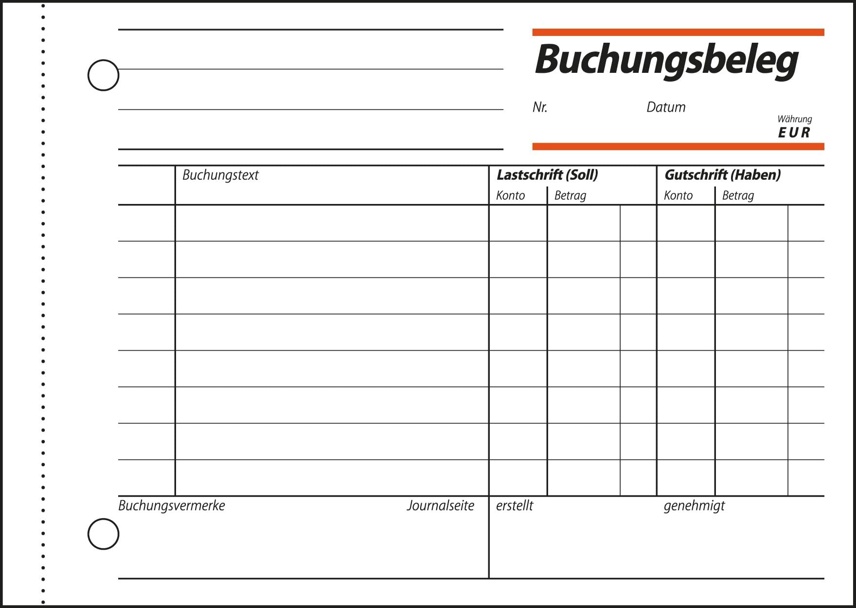 sigel-buchungsbeleg-a6-quer-im-10er-pack-50-blatt image 2