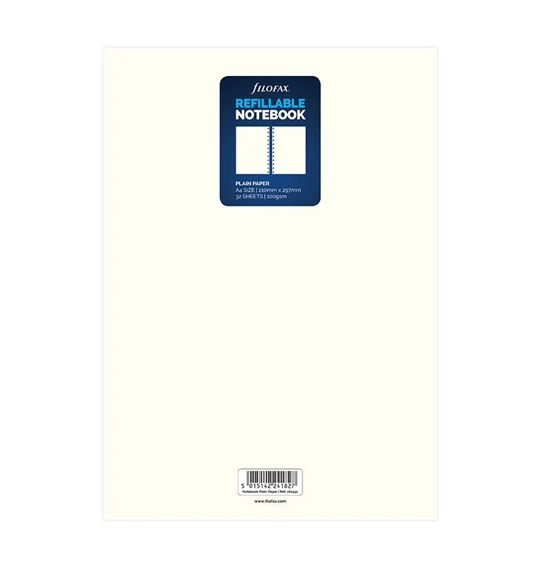 filofax-notebook-nachf-llung-a4-blanko-notizbuch-einlagen image 1