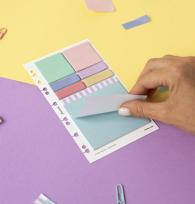 filofax-everyday-haftnotizen-set-wiederverwendbare-sticky-notes-und-marker image 2