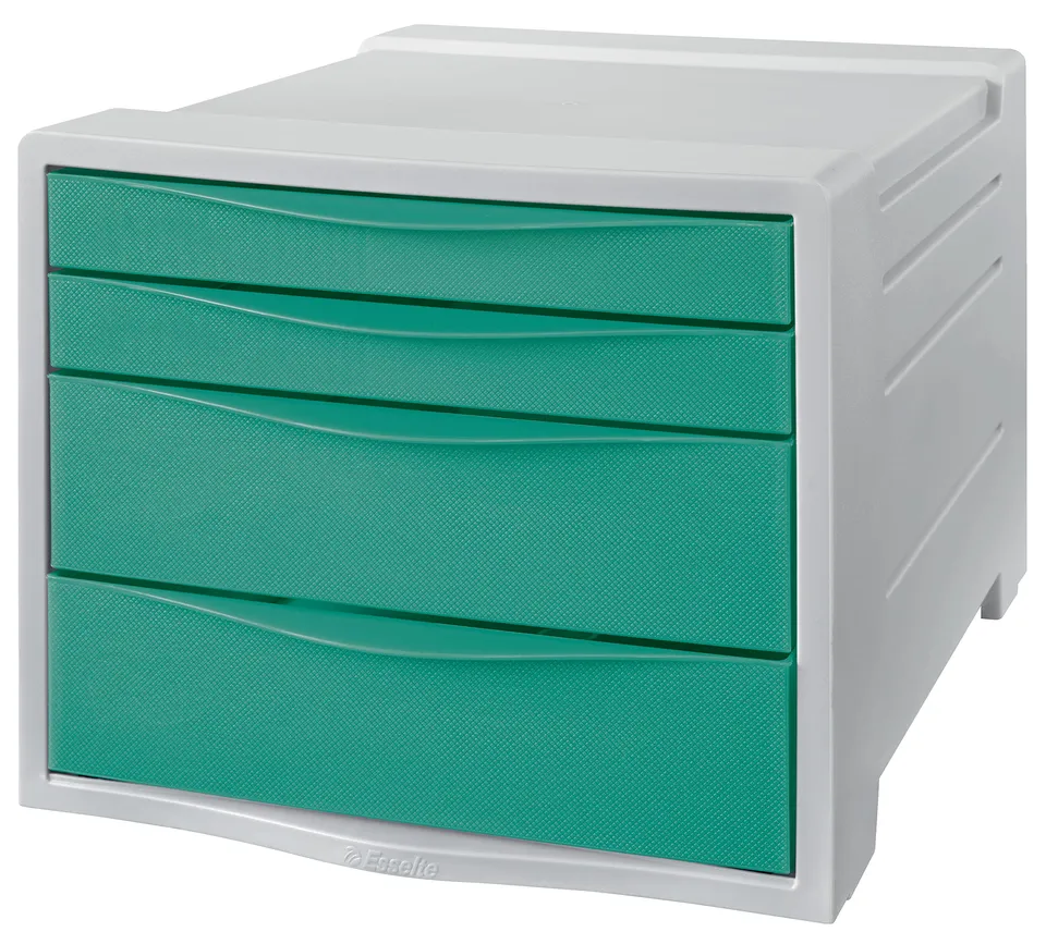 esselte-colour-breeze-schubladenset-4-teilig-gr-n-schreibtisch-organisator image 1