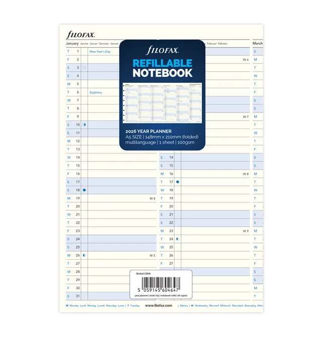 filofax-notebook-jahresplaner-a5-2026-leporello-einlage image 1