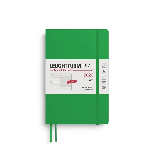 leuchtturm1917-wochenkalender-notizbuch-2026-paperback-b6-softcover-spring-leaf- image 1