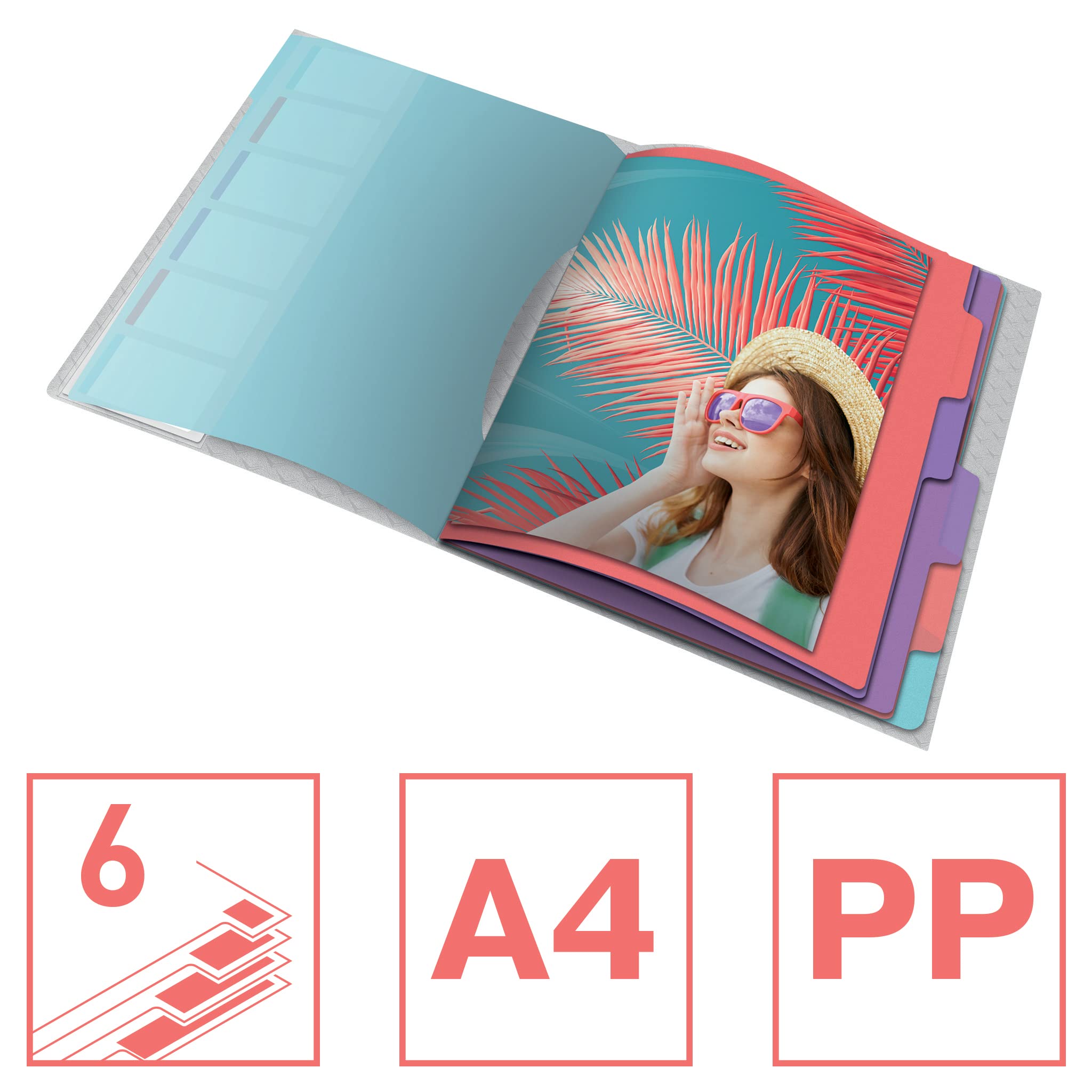 esselte-colour-breeze-a4-projektordner-mit-6-taben-mehrfarbig-626255 image 2