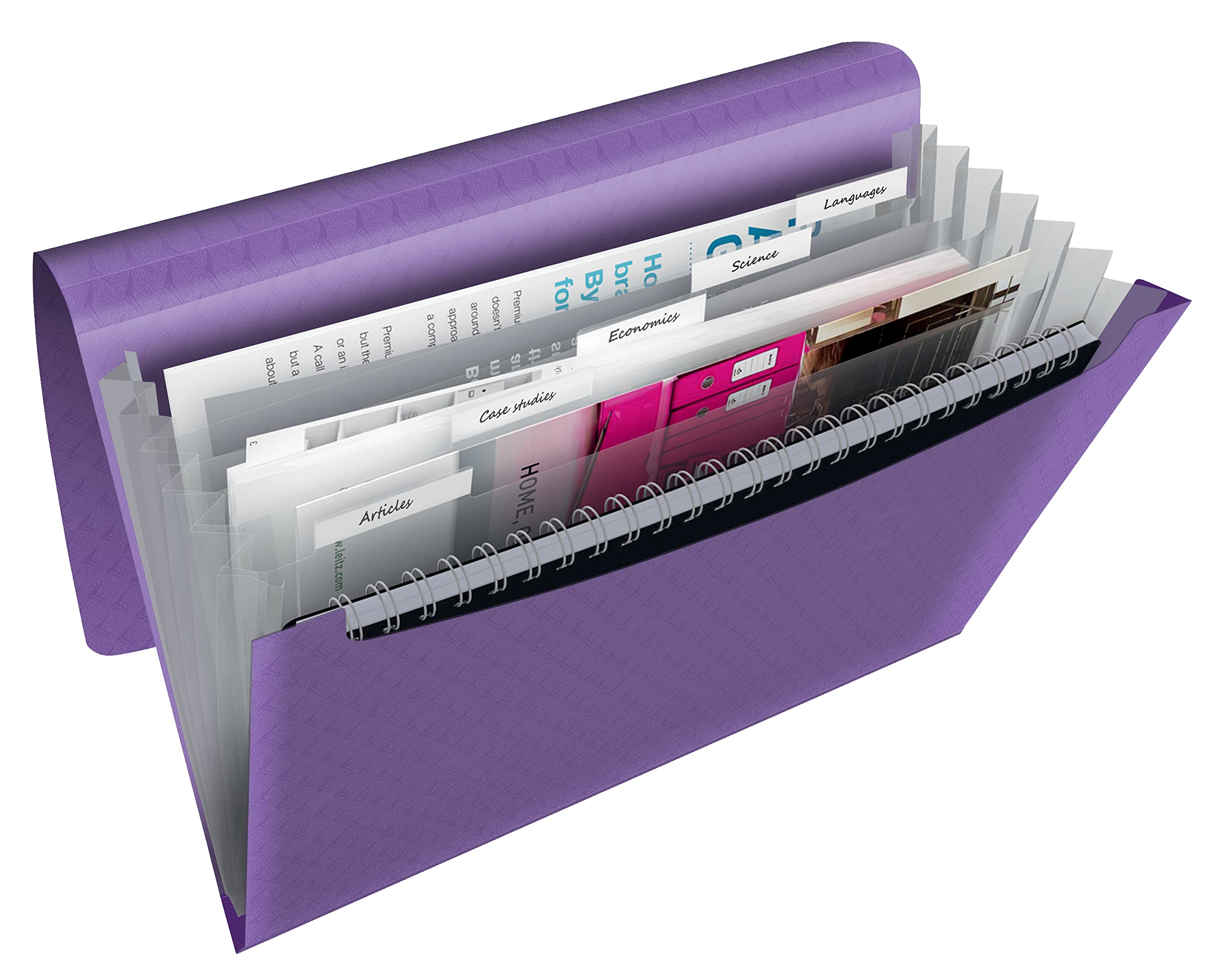 esselte-colour-breeze-a4-f-chermappe-6-f-cher-mit-5-registern-lavendel image 4