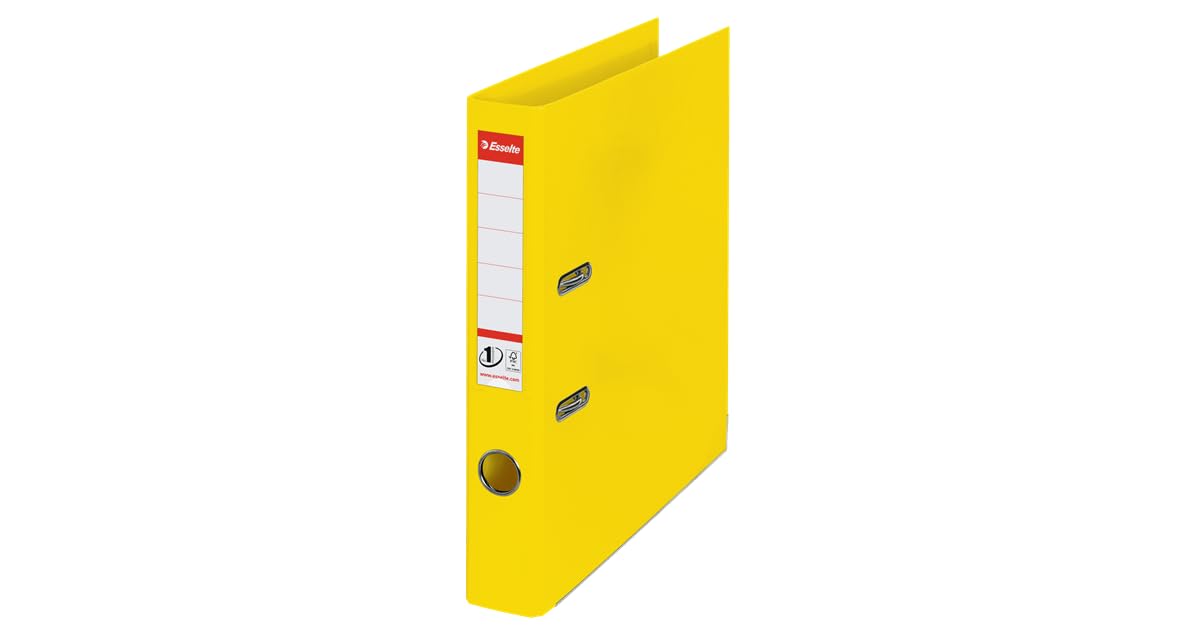 esselte-ordner-vivida-a4-52-mm-gelb-kunststoff-624074 image 1