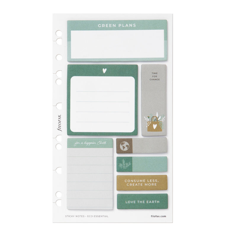 filofax-eco-essential-haftnotizen-set-wiederverwendbar-f-r-a5-personal image 1
