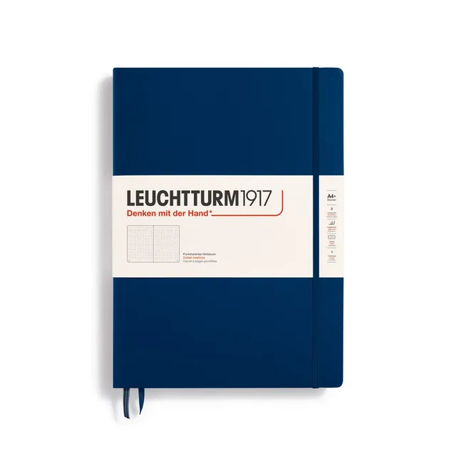 leuchtturm1917-notizbuch-master-classic-a4-hardcover-marine-dotted-233-seiten image 1