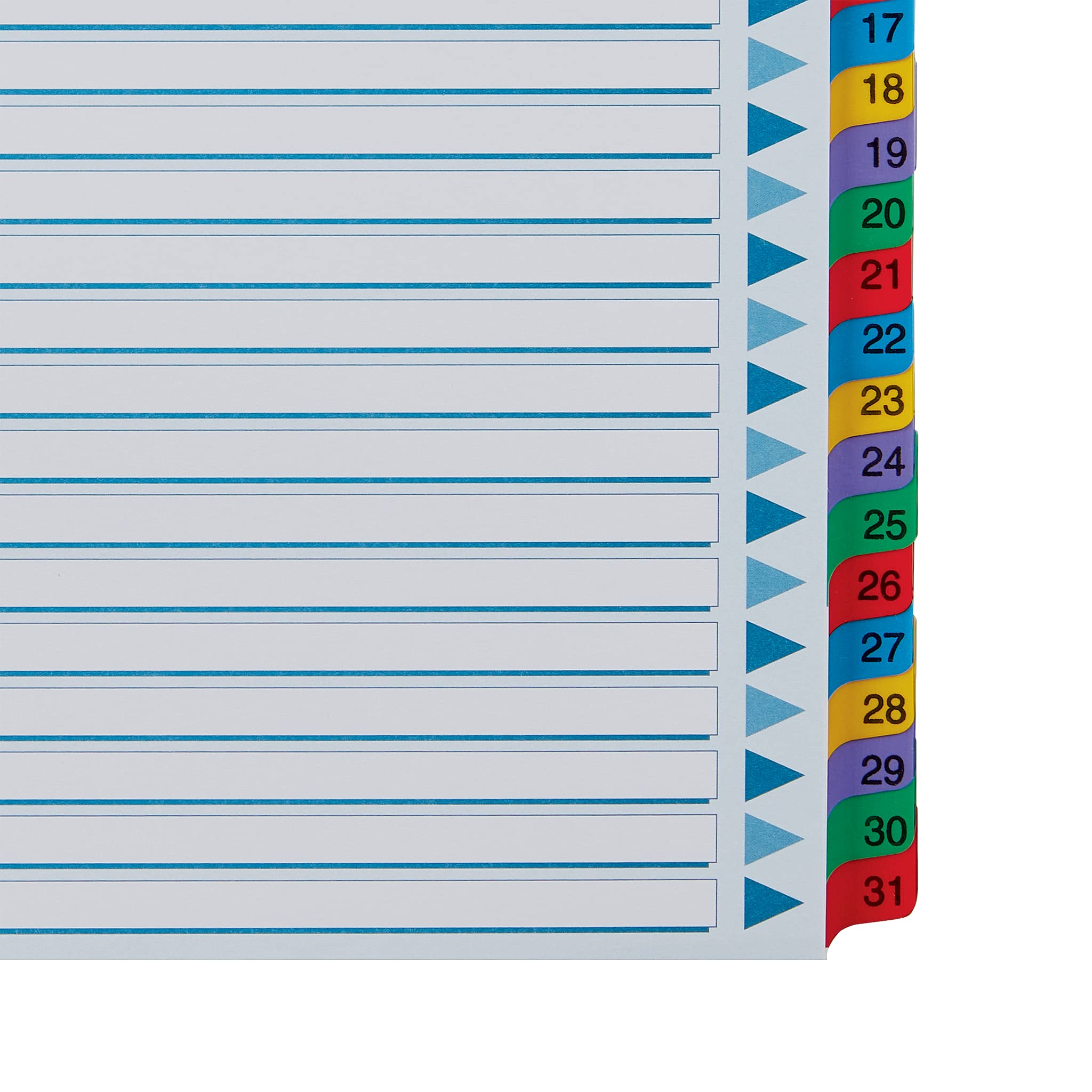 esselte-register-a4-1-31-mit-deckblatt-blau-karton-100164 image 7
