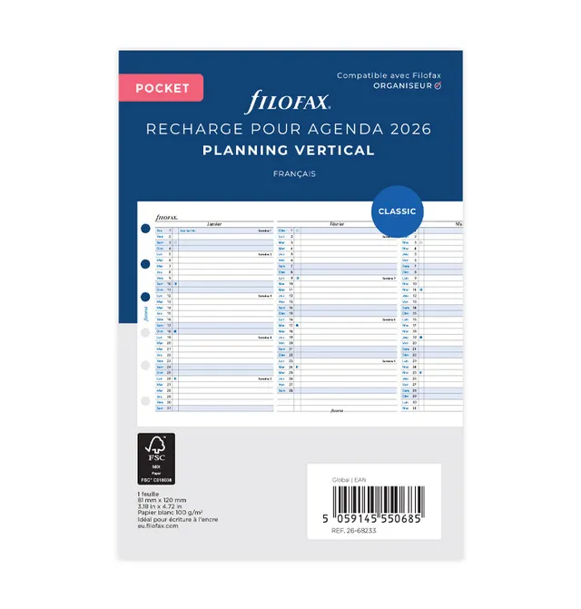 filofax-jahresplaner-pocket-2026-franz-sisch-leporello image 1