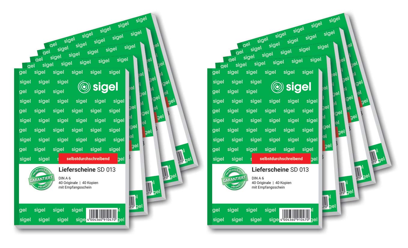 sigel-lieferschein-a6-selbstdurchschreibend-10x-2x40-blatt-mit-empfangsschein image 1