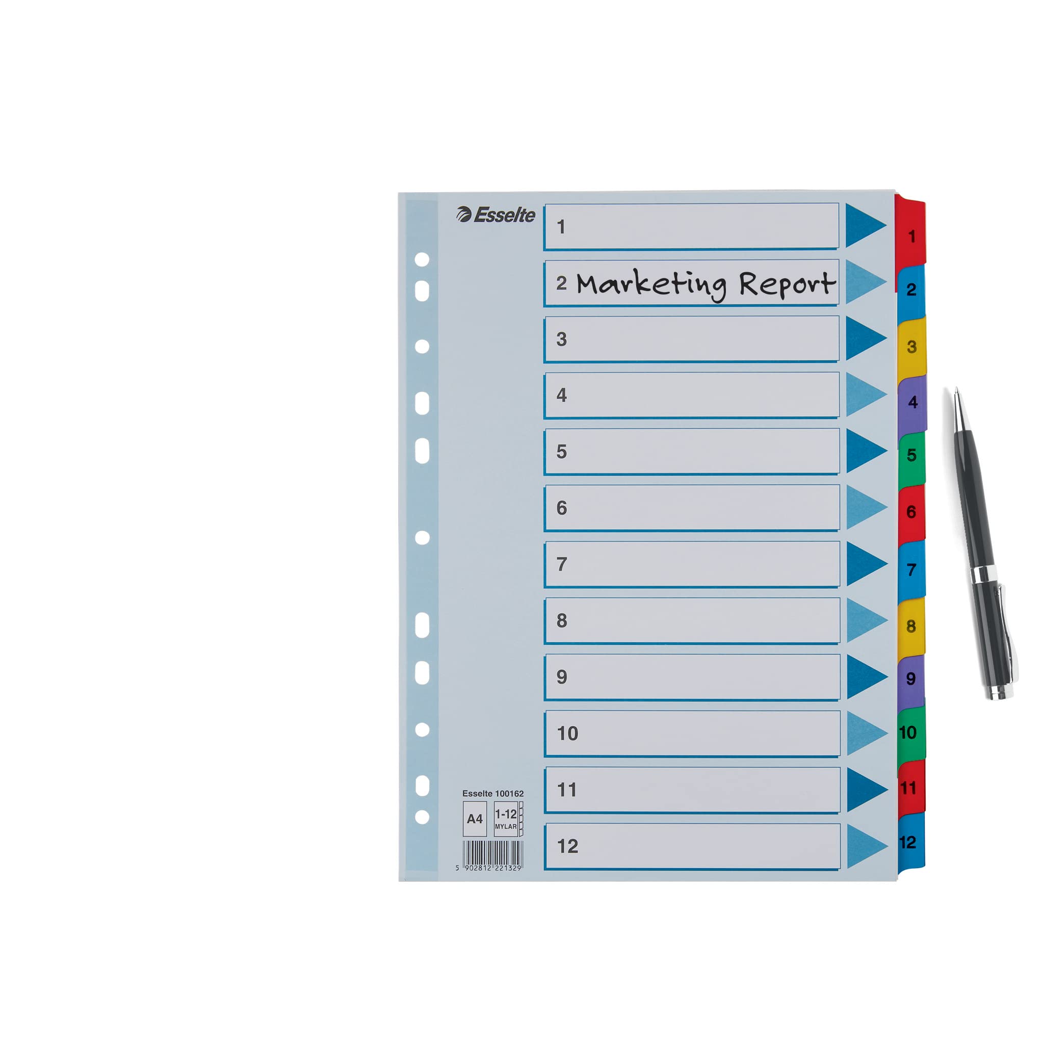 esselte-register-a4-deckblatt-und-12-trennbl-tter-taben-1-12-mylar-verst-rkt-bla image 6