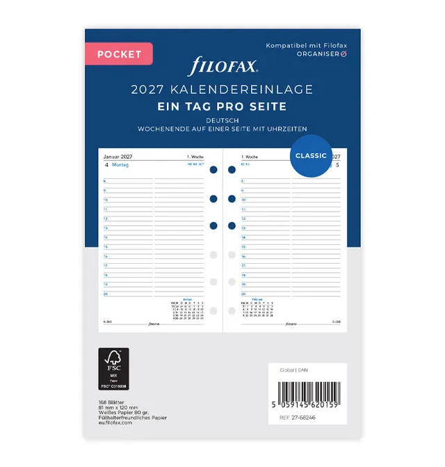 filofax-kalendereinlage-pocket-2027-1-tag-1-seite-deutsch image 1