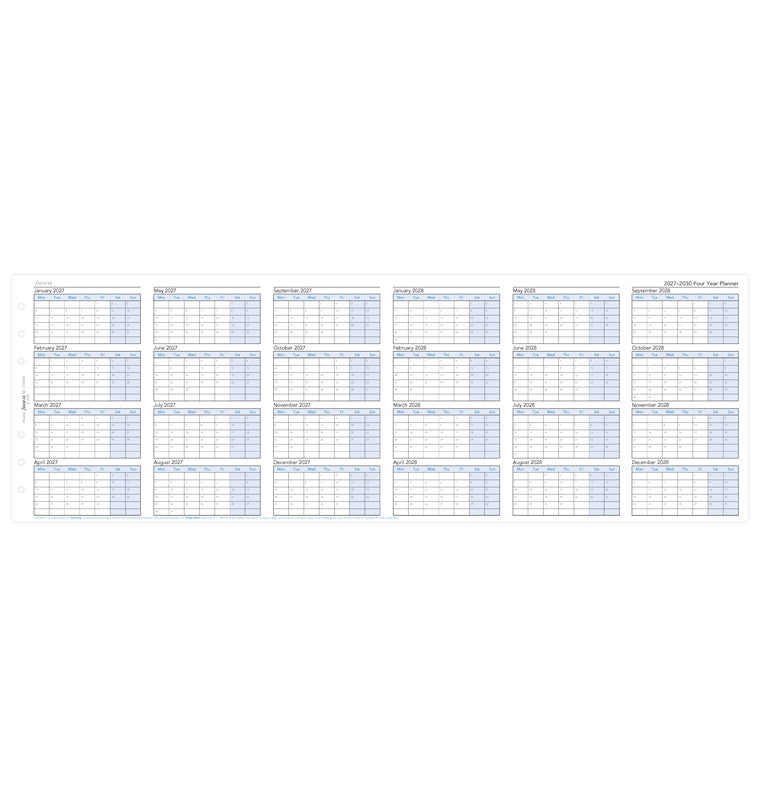 filofax-4-jahresplaner-englisch-personal-2027-2029-leporello-einlage image 4