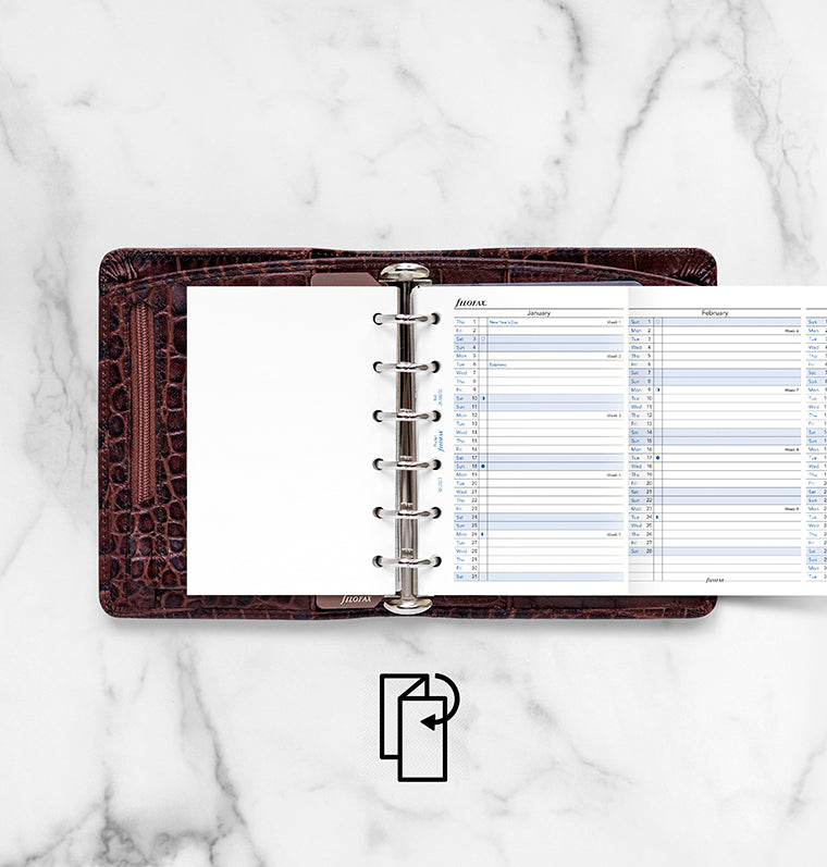 filofax-jahresplaner-englisch-pocket-2026-leporello-einlage image 3