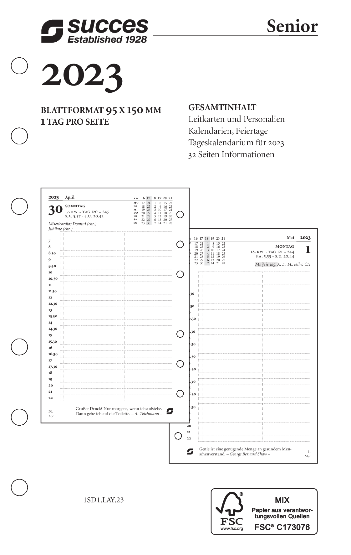 time-system-succes-jahresbox-senior-a5-1-tag-pro-seite-deutsch-wei-2026 image 2