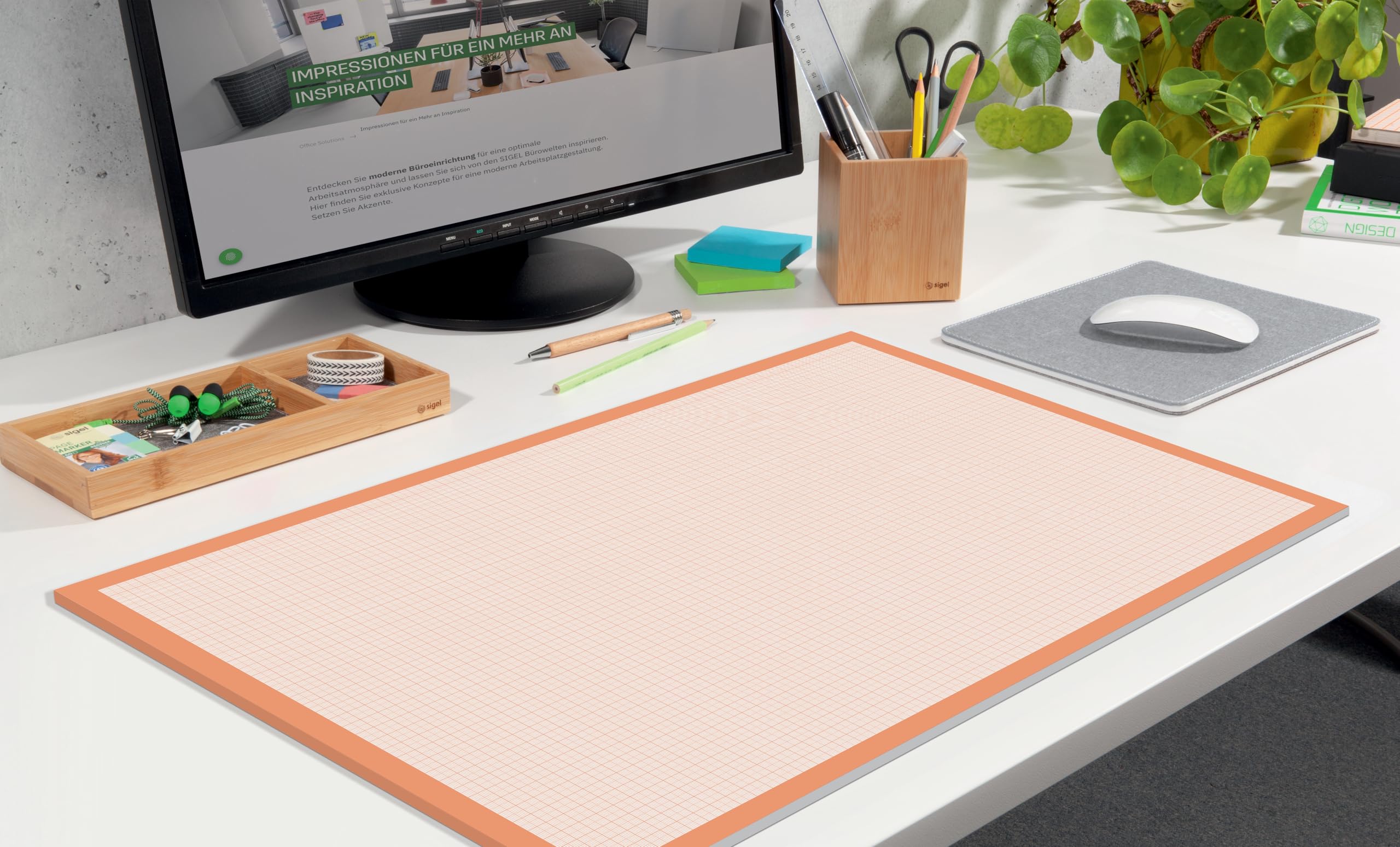 sigel-millimeterpapier-block-din-a2-5er-set-30-blatt-orange image 2