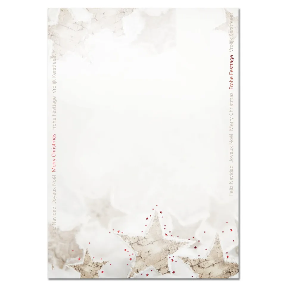 sigel-weihnachtsbriefpapier-christmas-timber-a4-25-blatt-90-g-m image 1