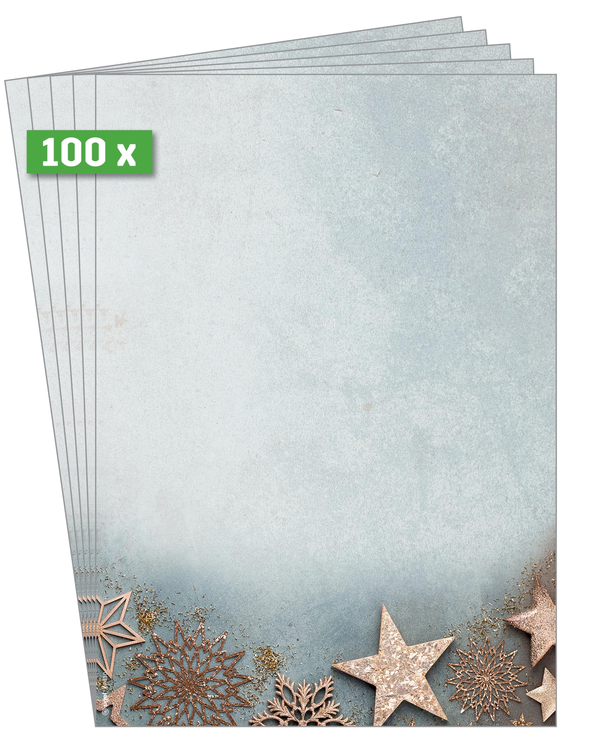 sigel-weihnachtsbriefpapier-glamorous-christmas-a4-100-blatt image 2